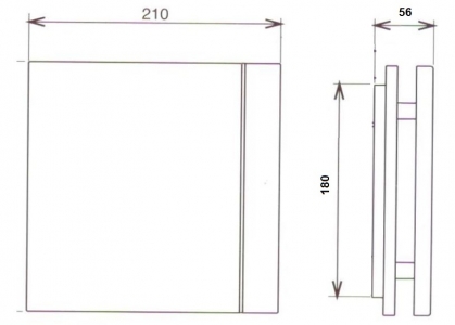 Лицевая панель для вентилятора Soler & Palau Silent 200 Design