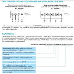 Крышный вентилятор РОКС-ВКРФ-3,55-О-РК635-0,18кВт/1500об/220-380-У1