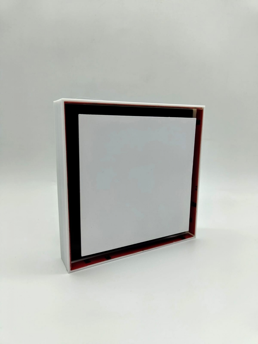 Теневой магнитный диффузор квадрат для натяжных потолков 150x150/100 мм