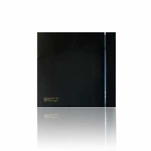 Вентилятор накладной Soler & Palau Silent 100 CHZ Design ECOWATT Black (таймер, датчик влажности)