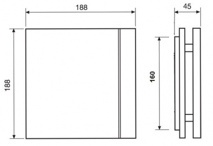 Лицевая панель для вентилятора Soler & Palau Silent 100 Design White Matte (Белый матовый)