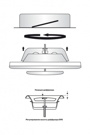 REGA black DVS 125 Черный диффузор металлический вытяжной