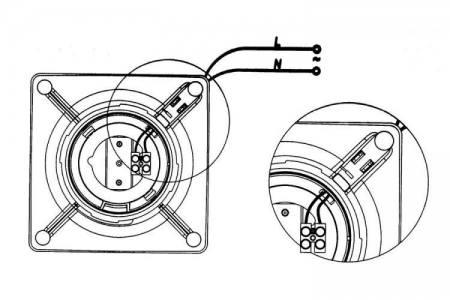 Накладной вентилятор Cata E 100 G + обратный клапан