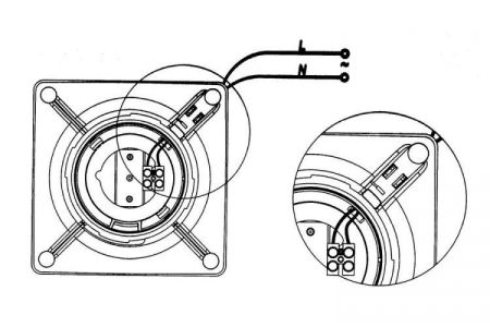 Накладной вентилятор Cata E 120 G + обратный клапан
