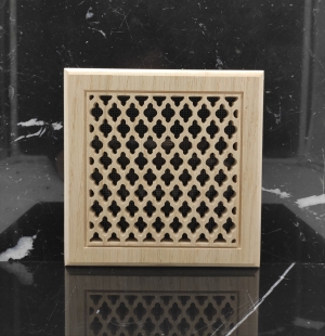Решетка декоративная деревянная на магнитах Пересвет К-03 150х150мм