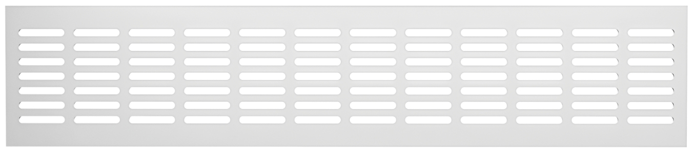 Решетка переточная алюминиевая с покрытием полимерной эмалью 480x80 4808DP Al Белая