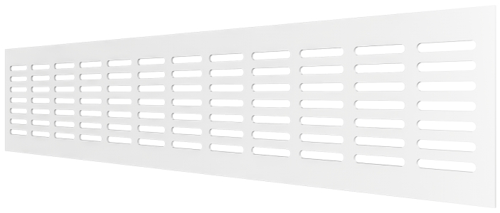 Решетка переточная алюминиевая с покрытием полимерной эмалью 480x80 4808DP Al Белая