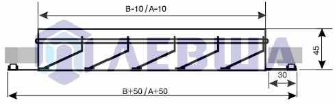 Решетка наружная алюминиевая EAL 700х400