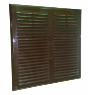 Решетка накладная 350х350 мм коричневая Maxpol 350МХР