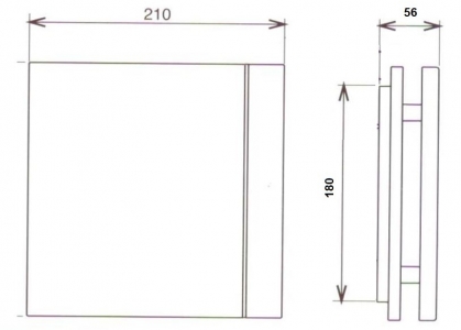 Решетка S&P Design 210х210мм