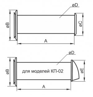 Приточный клапан ERA 10КП-02 d100