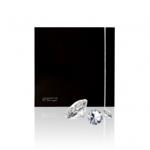 Вентилятор Soler & Palau Silent Design 100 CRZ Swarovski Black (Таймер)