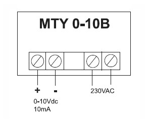 Регулятор (потенциометр) MTY 0-10B (плавное регулирование)