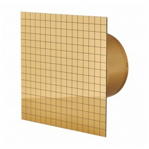 Вентилятор накладной MMotors JSC MMP-06 100/105 куб/ч Стекло/Квадрат Мозаика Золото