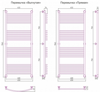 Полотенцесушитель водяной Сунержа Богема+ 1500x600