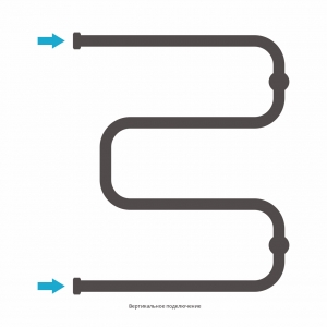 Полотенцесушитель водяной Сунержа Ш-образный 600x500
