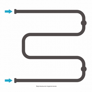Полотенцесушитель водяной Сунержа Ш-образный 600x600