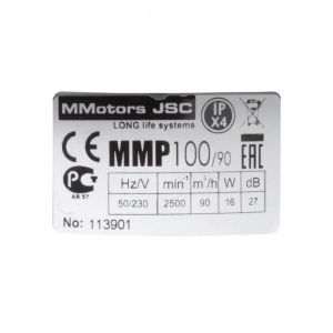 Вентилятор накладной сверхтонкий MMotors JSC MMP-06 100/90 куб/ч Стекло/Круг Темно Серый