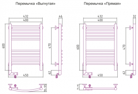 Полотенцесушитель электрический Сунержа Богема 2.0 600x400