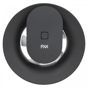 Вентилятор накладной PAX Norte Black (таймер, датчик влажности, программируемый, Bluetooth управление)