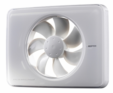 Накладной вентилятор FRESH Intellivent White (Таймер, Датчик влажности, Программируемый, Сенсорное управление)