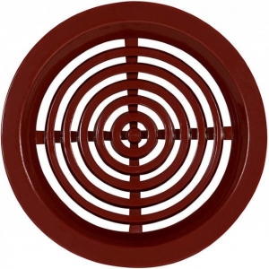 Решетка вентиляционная пластиковая Haco VM Ø50 Коричневый (комплект 4шт)