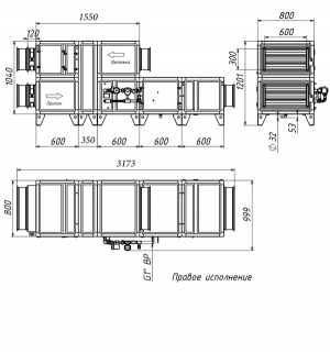 Приточно-вытяжная установка Breezart 2700 Aqua RR F