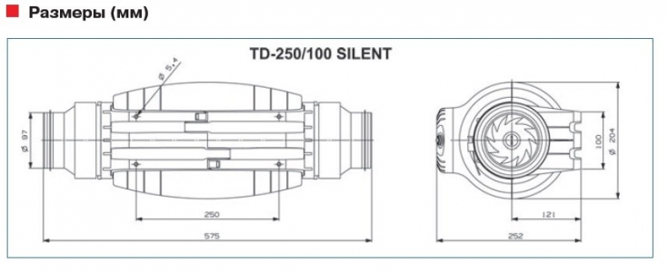 Вентилятор Soler Palau TD-350/125 Silent