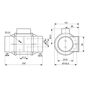 Вентилятор Soler Palau TD-160/100 N Silent