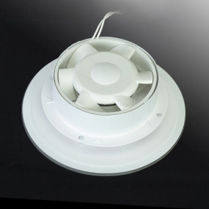 Тонкий бесшумный вытяжной вентилятор для ванной Mmotors ММР 100 матовое стекло круг белый