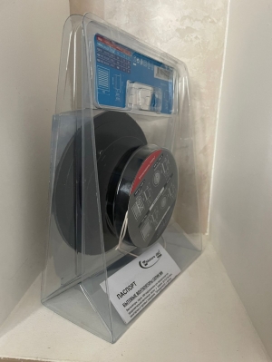 Тонкий бесшумный вытяжной вентилятор для ванной Mmotors ММР 100 матовое стекло круг чёрный