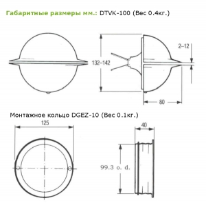 Дизайнерский диффузор DEC DTVK 100 мм