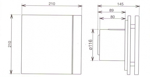 Вентилятор Soler & Palau Silent Design 200 CRZ 4C Black (таймер)