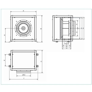 Вентилятор шумоизолированный CHVT/4-3000/315 0,30KW 400V50