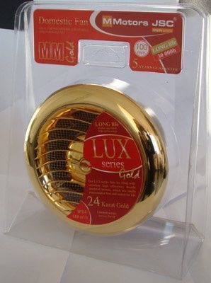 Вентилятор накладной MMotors JSC MM-100 d100 LUX GOLD (24 Karat Gold)