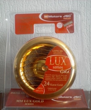 Вентилятор накладной MMotors JSC MM-100 d100 LUX GOLD (24 Karat Gold)